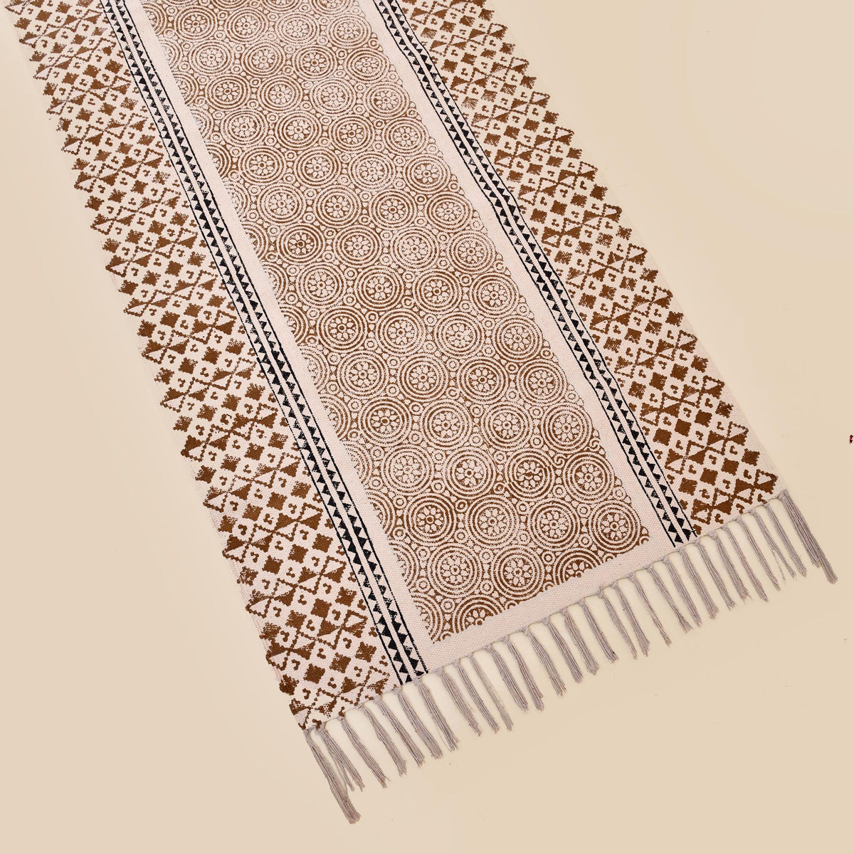 Extra Wide & Long Organic Natural Cotton Mat-Yoga, Pilates, Fitness, and Meditation , Yoga rug Eco-Friendly Non-Slip