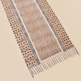 Extra Wide & Long Organic Natural Cotton Mat-Yoga, Pilates, Fitness, and Meditation , Yoga rug Eco-Friendly Non-Slip