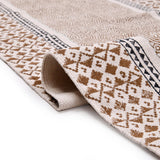 Extra Wide & Long Organic Natural Cotton Mat-Yoga, Pilates, Fitness, and Meditation , Yoga rug Eco-Friendly Non-Slip