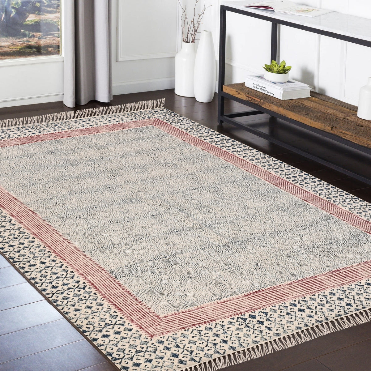 Jute Braided Area Rugfor Living Room – Coastal handmade by LoomifyHome