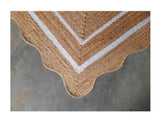 Beige Jute Braided Runner Rugfor Living Room – 24 x 36 handmade by LoomifyHome
