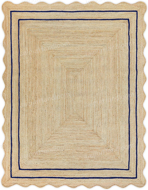 Beige Jute Braided Doormatfor Living Room – 3 x 5 handmade by LoomifyHome