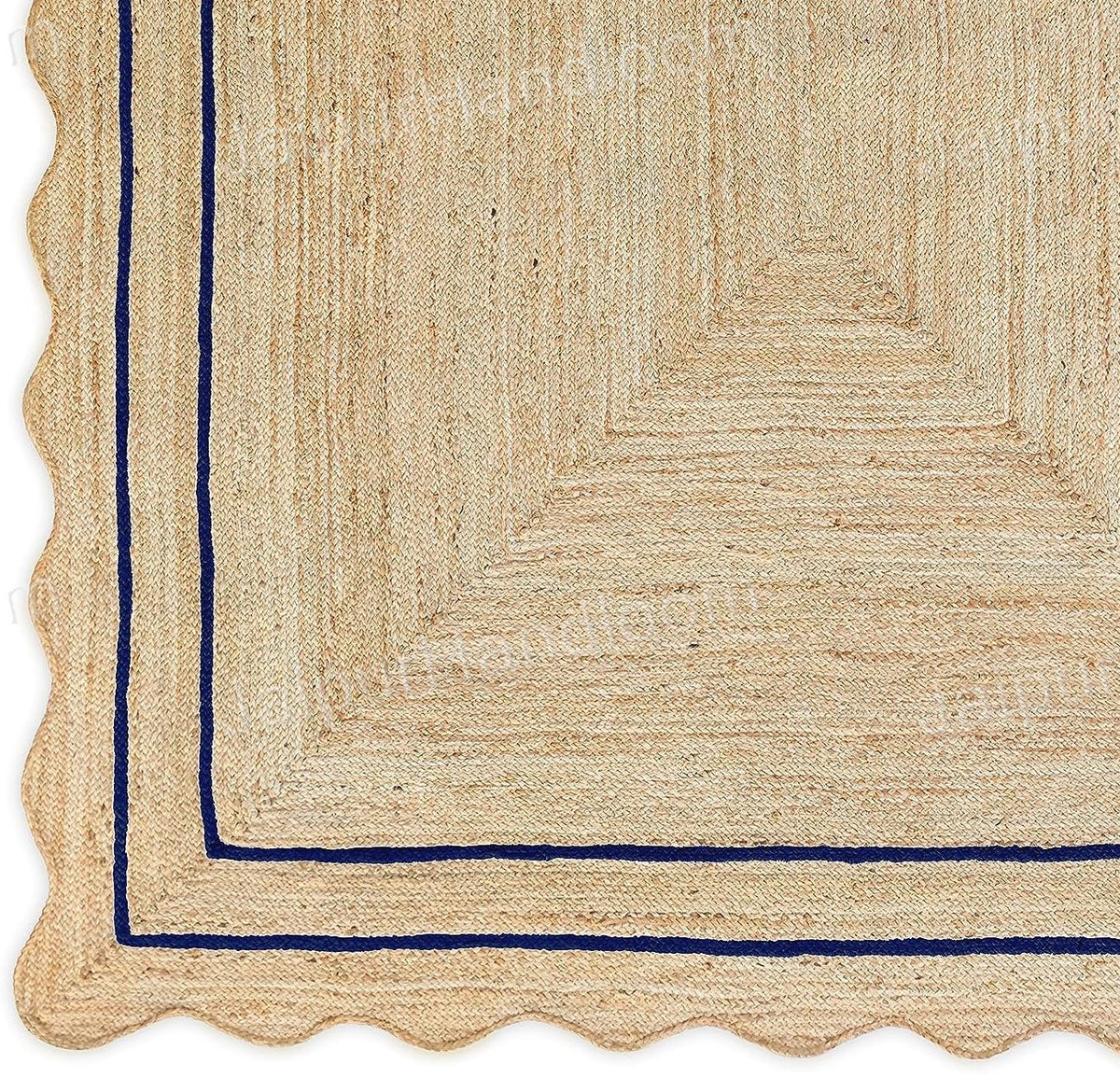 Beige Jute Braided Doormatfor Living Room – 3 x 5 handmade by LoomifyHome