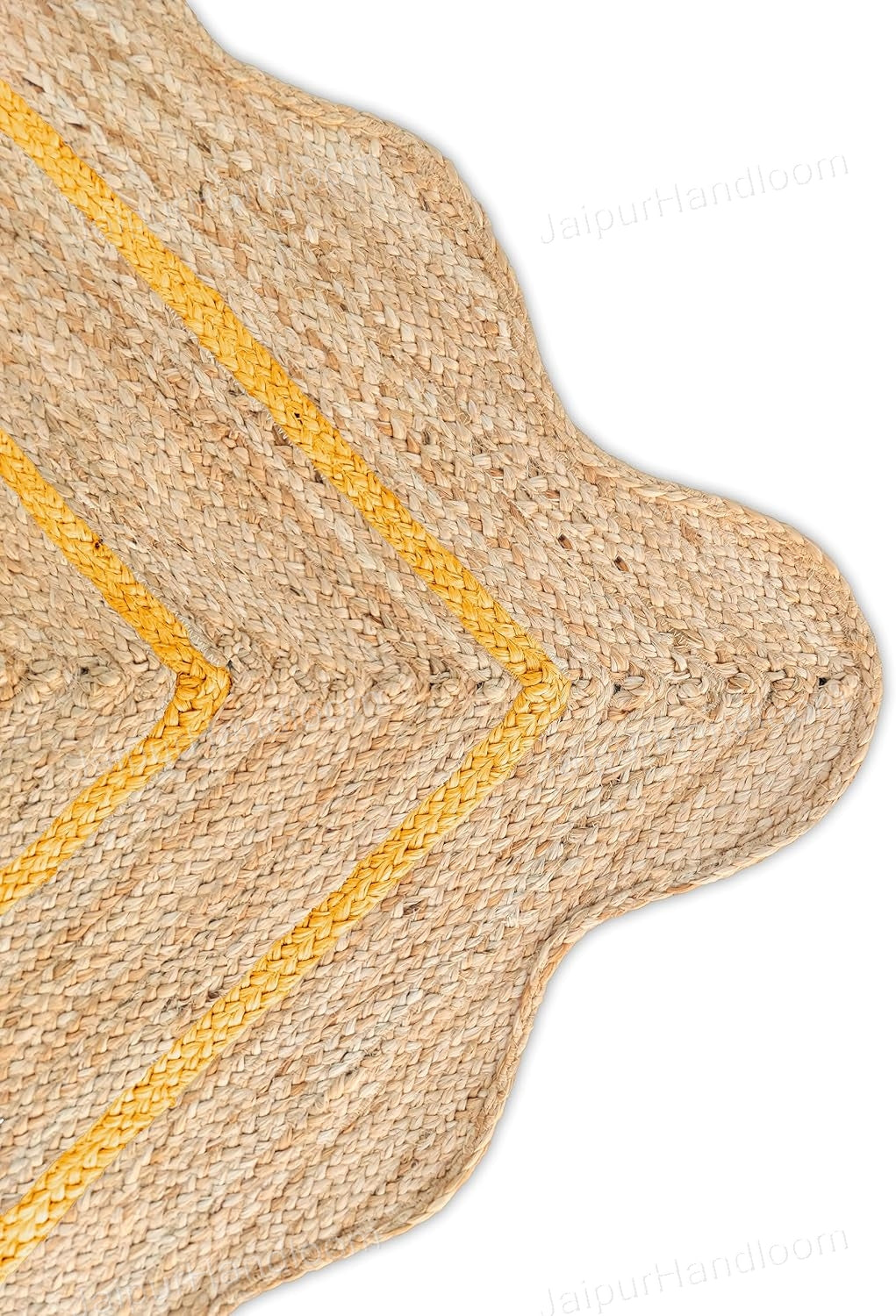 Beige Jute Braided Runner Rugfor Living Room – 2x18 handmade by LoomifyHome