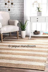 White Beige Jute Braided Runner Rugfor Living Room – 2 x 10 handmade by LoomifyHome
