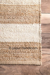 White Beige Jute Braided Runner Rugfor Living Room – 2 x 10 handmade by LoomifyHome