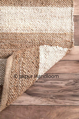 White Beige Jute Braided Runner Rugfor Living Room – 2 x 10 handmade by LoomifyHome