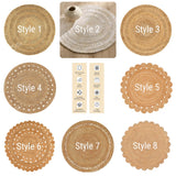 Natural Jute Round Rug in off white /Ivory , Eco Friendly Rug Round Braided Rug Hemp Rug Bohemian Rug Circle Rug boho Round