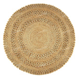 Natural Jute Round Rug in off white /Ivory , Eco Friendly Rug Round Braided Rug Hemp Rug Bohemian Rug Circle Rug boho Round