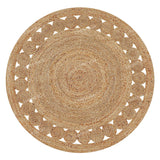 Natural Jute Round Rug in off white /Ivory , Eco Friendly Rug Round Braided Rug Hemp Rug Bohemian Rug Circle Rug boho Round
