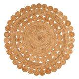 Natural Jute Round Rug in off white /Ivory , Eco Friendly Rug Round Braided Rug Hemp Rug Bohemian Rug Circle Rug boho Round
