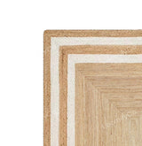 Natural Jute Rug Jute Braided Rug Bohemian Jute Rug Rectangular Jute Rug, Boho Decor Rug, Jute Area Rug, Square Jute rug