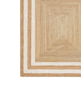 Natural Jute Rug Jute Braided Rug Bohemian Jute Rug Rectangular Jute Rug, Boho Decor Rug, Jute Area Rug, Square Jute rug