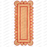 Jute Runner Rug - Scalloped Runner Rug, Bohemian Scallop Rug, Natural Jute Rug, Scalloped Jute Rug, Jute Scallop Rug Sisal