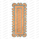 Jute Runner Rug - Scalloped Runner Rug, Bohemian Scallop Rug, Natural Jute Rug, Scalloped Jute Rug, Jute Scallop Rug Sisal