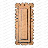 Jute Runner Rug - Scalloped Runner Rug, Bohemian Scallop Rug, Natural Jute Rug, Scalloped Jute Rug, Jute Scallop Rug Sisal