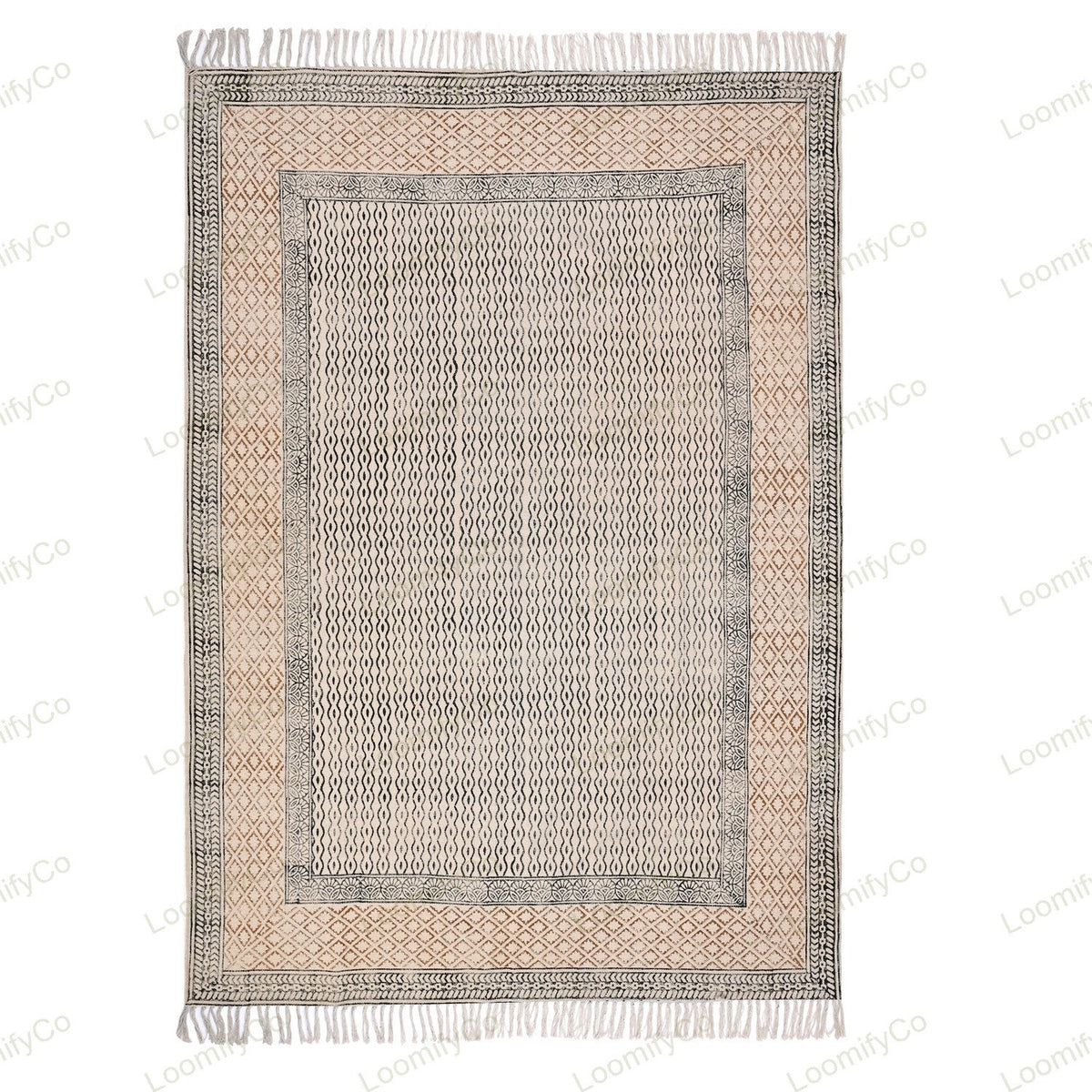 Washable Rugs, Extra Large Rug for Living Room/Bedroom/Dining Room, Washable Cotton Rug, Machine Washable Rug, Woven Kitchen Carpet