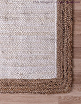 White Beige Jute Braided Runner Rugfor Living Room – 2 x 14 handmade by LoomifyHome
