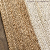 White Beige Jute Braided Runner Rugfor Living Room – 2 x 14 handmade by LoomifyHome