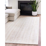 White Beige Jute Braided Oval Rugfor Living Room – Bohemian handmade by LoomifyHome