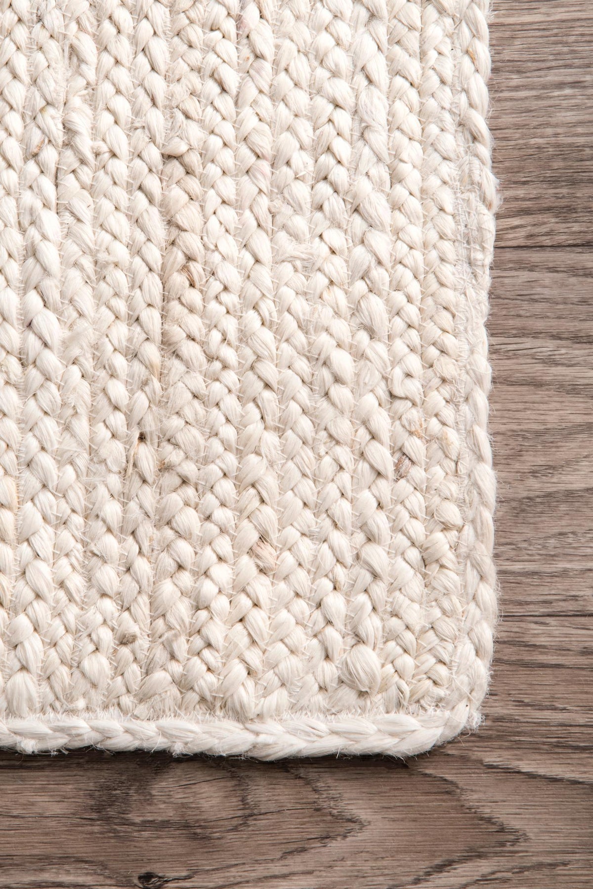 White Beige Jute Braided Oval Rugfor Living Room – Bohemian handmade by LoomifyHome