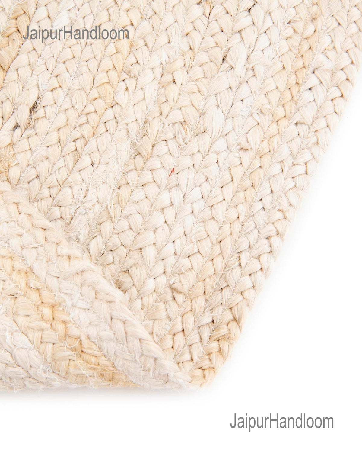 White Multicolor Jute Braided Doormatfor Living Room handmade by LoomifyHome