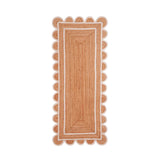White Beige Jute Braided Runner Rugfor Living Room – Coastal handmade by LoomifyHome