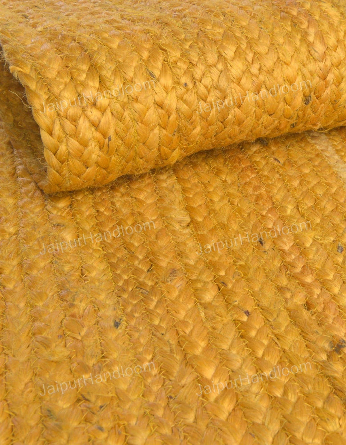 Beige Yellow Jute Braided Stair Runnerfor Living Room handmade by LoomifyHome