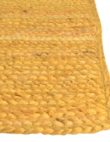 Beige Yellow Jute Braided Stair Runnerfor Living Room handmade by LoomifyHome